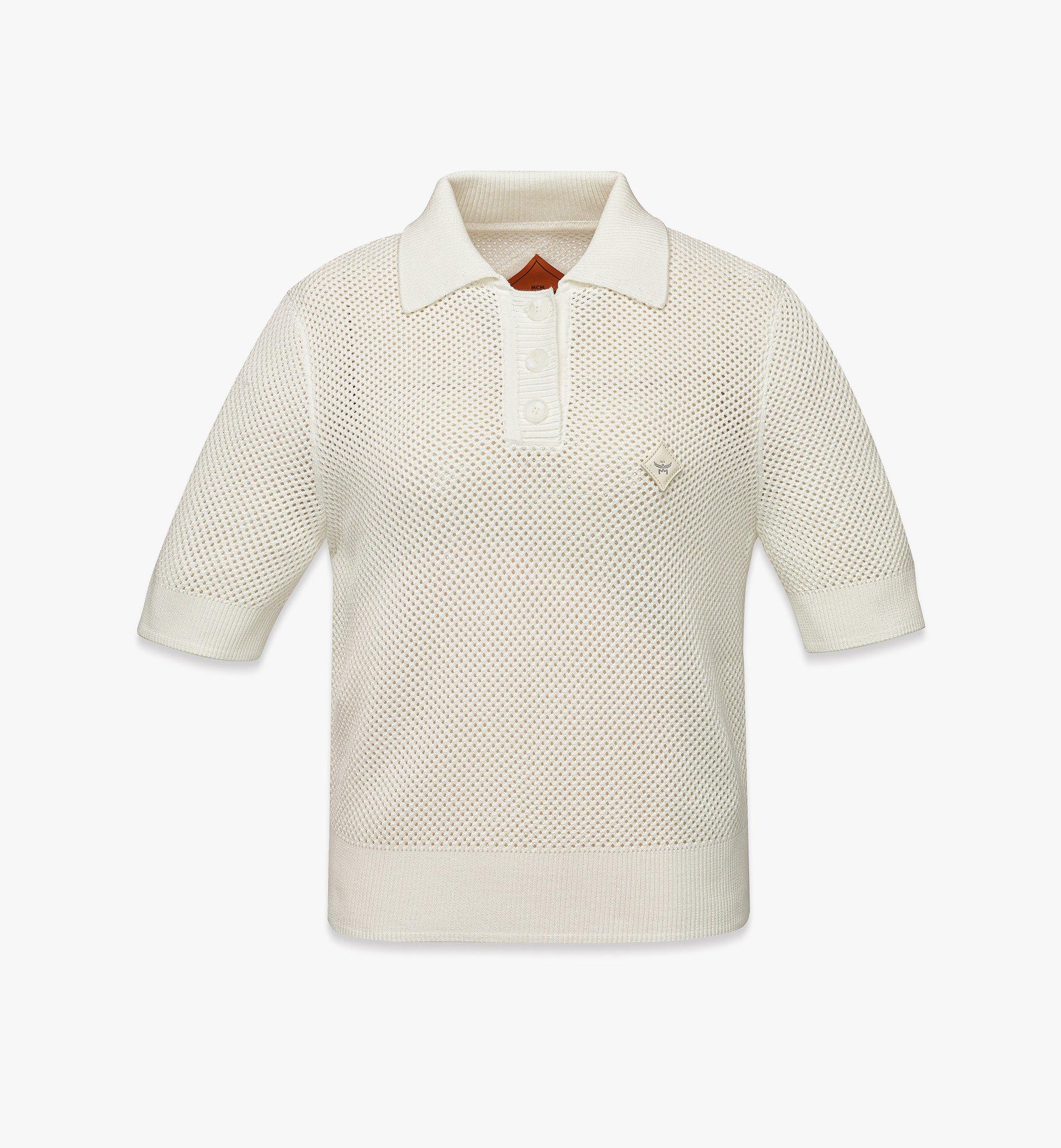 W MCM COL MESH POLY KNIT POLO WG, MEDIUM 1